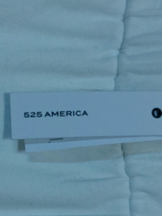 NWT 525 America Born in Brooklyn Bleach White Multi Mid Weight Trousers Size L - Picture 7 of 11